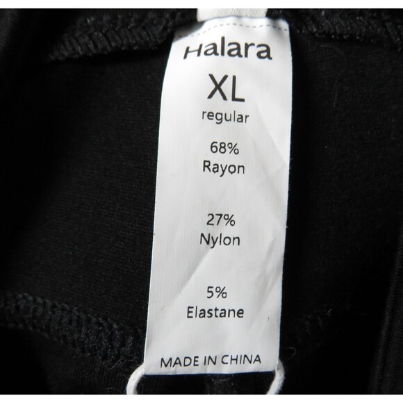 Halara Flex Black High Waist Faux Button 4 Pocket Skinny Pull On Pants Size XL - Picture 6 of 10